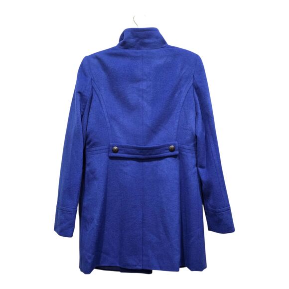 NWT The Limited Royal Blue Brushed Wool Blend Military Peacoat Jacket, S - Picture 5 of 12